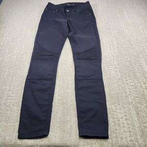 Prana Brenna Pants Women 0 Black Stretch Mid Rise Hiking Skinny Moto Gorpcore
